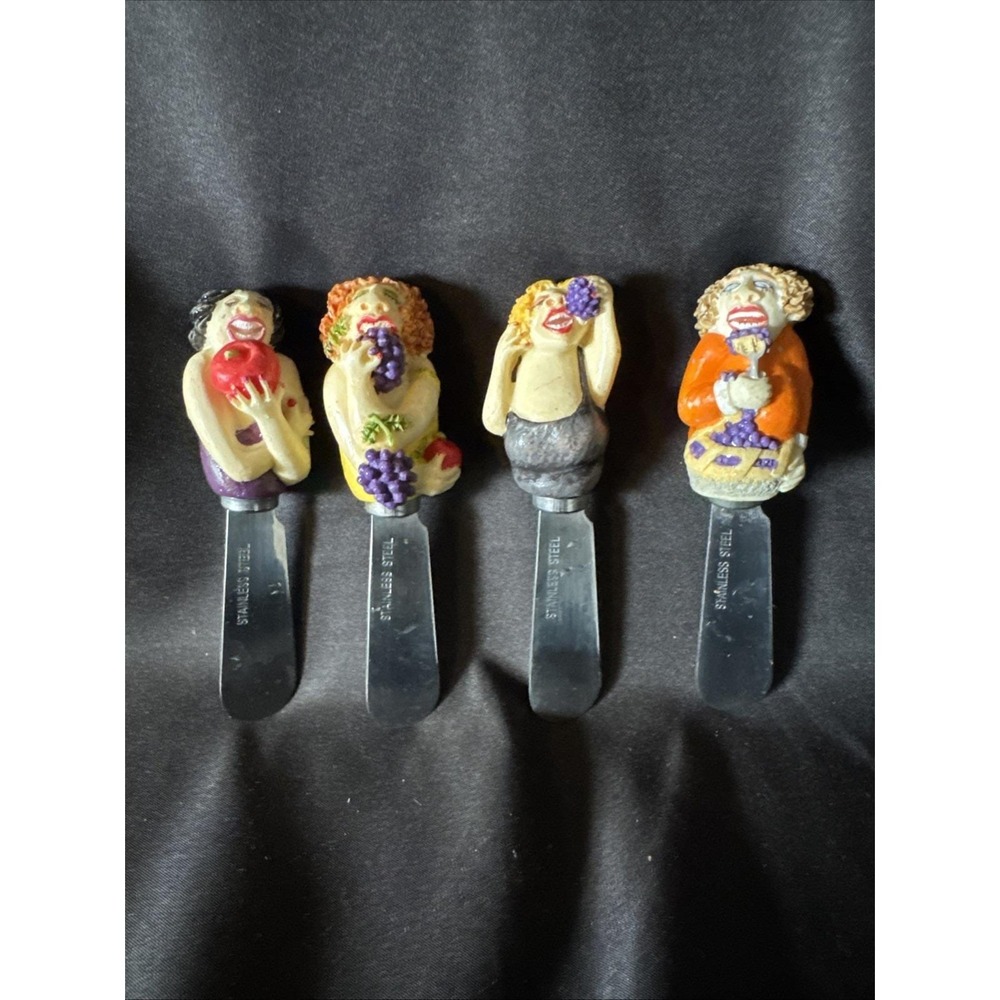 Boston Warehouse 4 PC Spreader Set - EUC PARTY GIRLS THEME